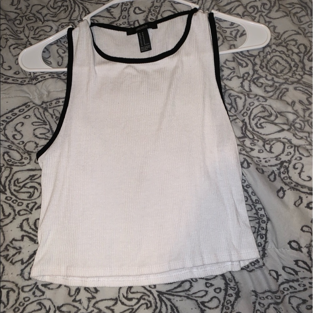 White crop top